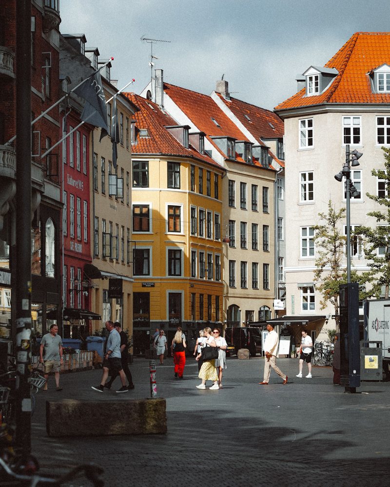 Colourful harbour houses in Nyhavn, Copenhagen